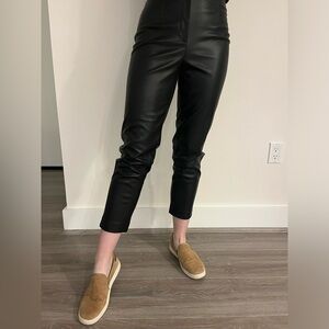 Ann Taylor Black Leather Pants